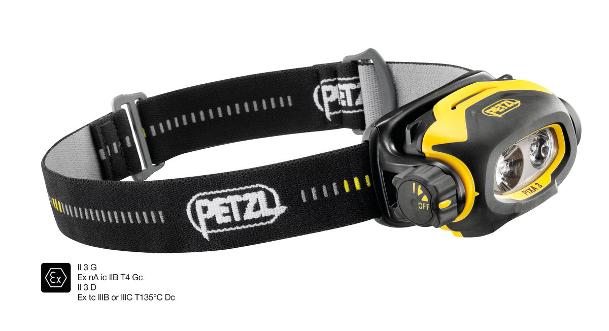 Locação - Lanterna de Cabeça Antiexplosiva Petzl PIXA3 - Ranger SMS