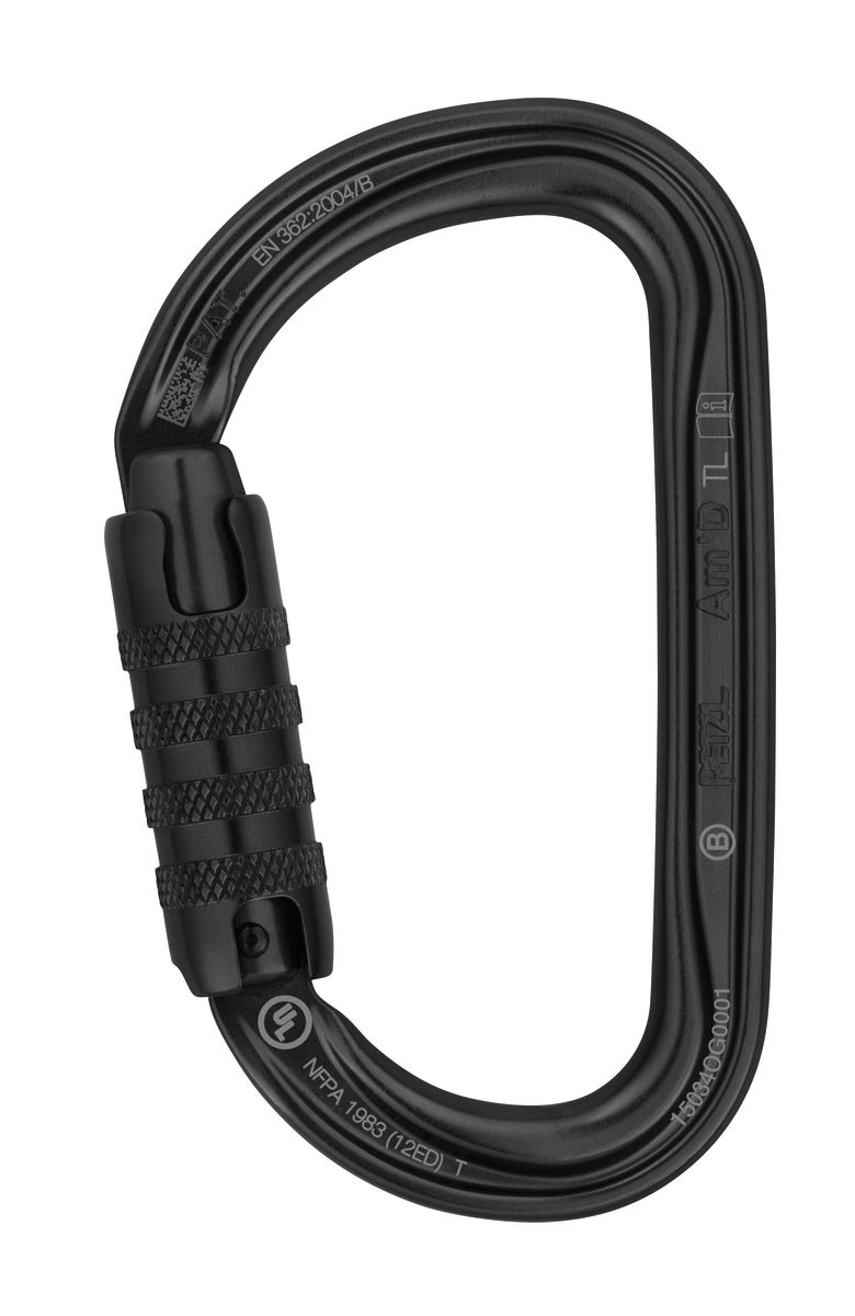 William H-Frame Triact Locking Gold Carabiner - Petzl