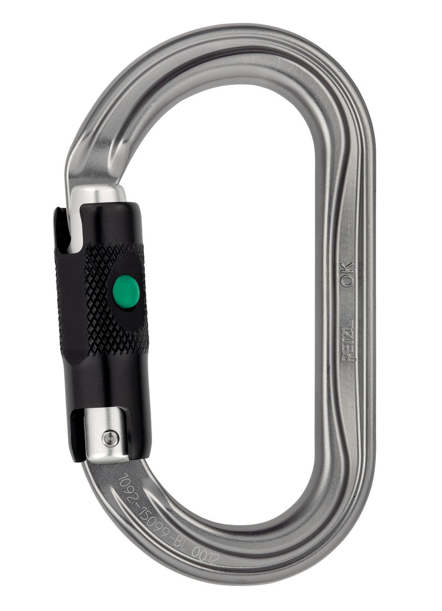 Mosquetón de escalada de 25 kN – UIAA CE clasificado 5620LB – Clip de  mosquetón de bloqueo giratorio de alta resistencia – Carabiner ovalado de  acero