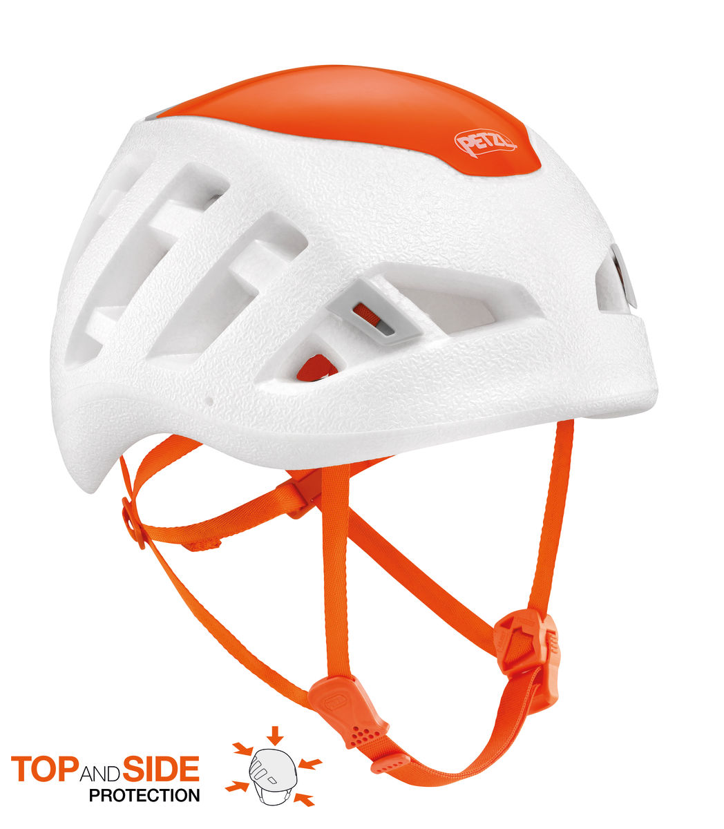 Casco de escalada y alpinismo - blanco / rojo Edge - Decathlon