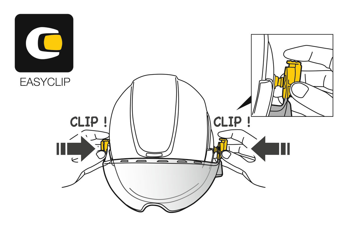 VIZIR, Eye shield with EASYCLIP system for VERTEX and STRATO 