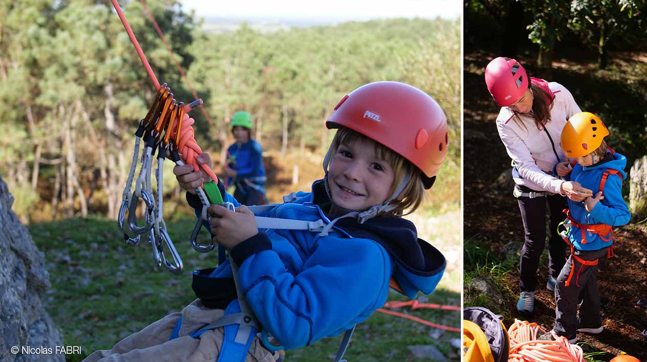 OUISTITI, Full-body climbing harness for children weighing less