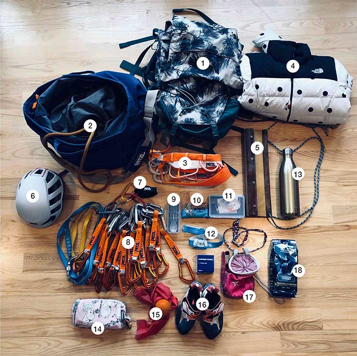 rock climbing bag