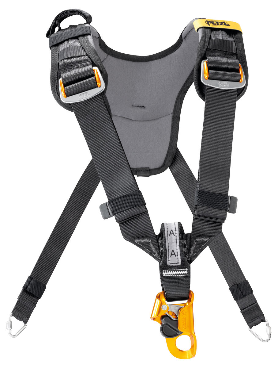 TOP CROLL® S, Chest harness for seat harness, with integrated 