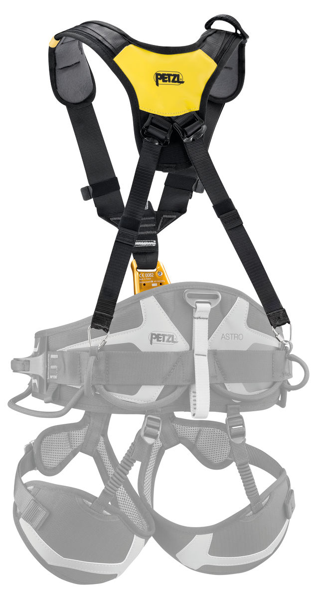 TOP CROLL® S, Chest harness for seat harness, with integrated 