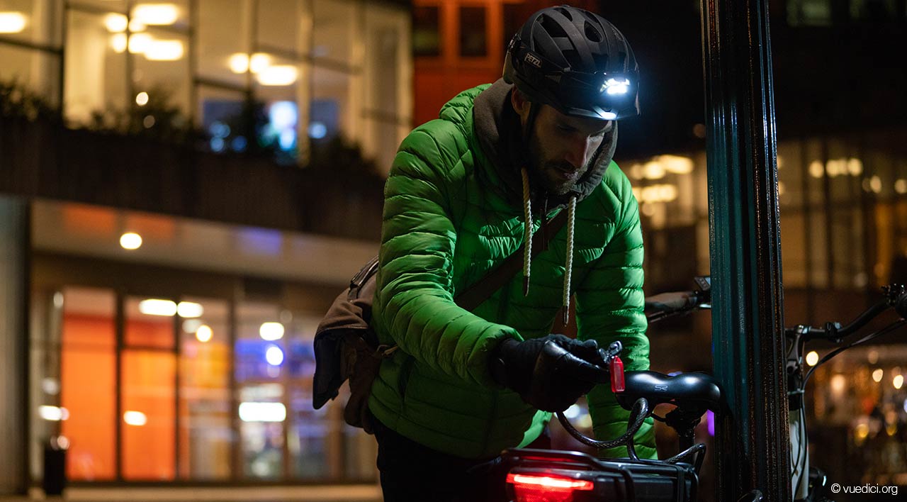 attach headlamp to bike helmet