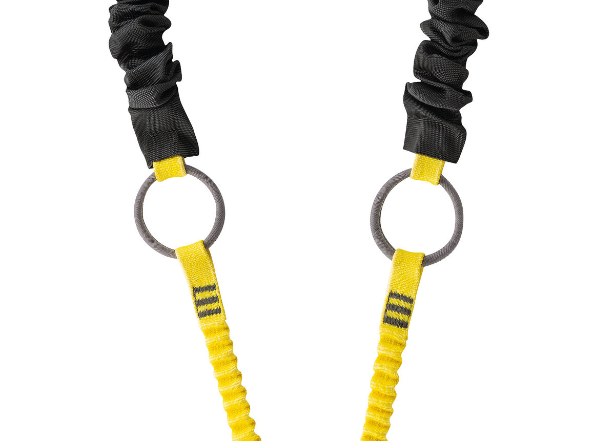 ABSORBICA®-Y TIE-BACK, Double lanyard with integrated intermediate