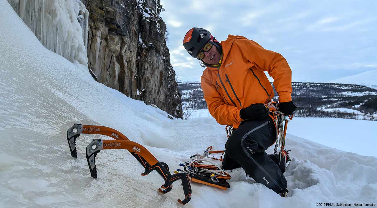 Petzl Irvis Hybrid Leverlock Universel Crampons légers Bächli Bergsport