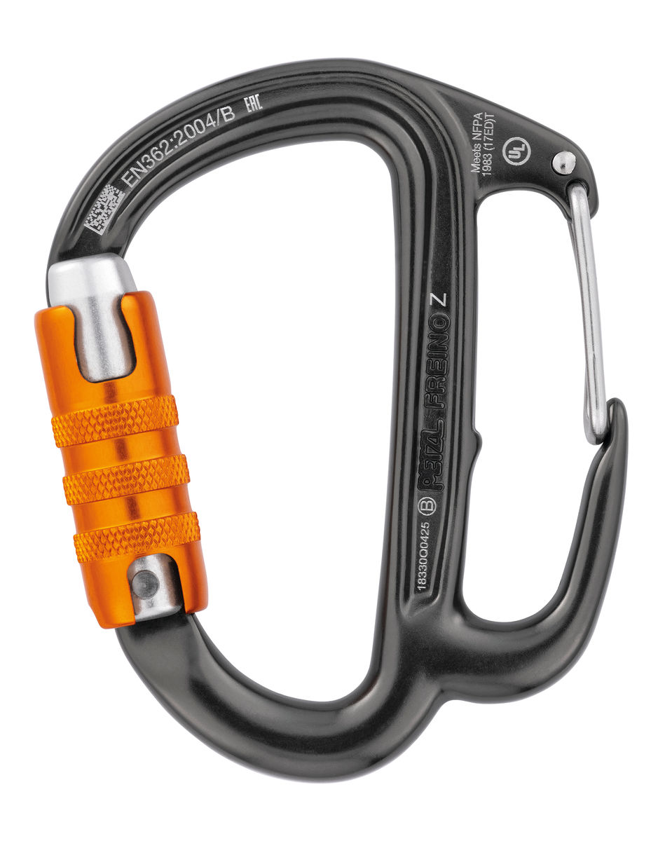 FREINO Z, Carabiner with friction spur for descenders - Petzl