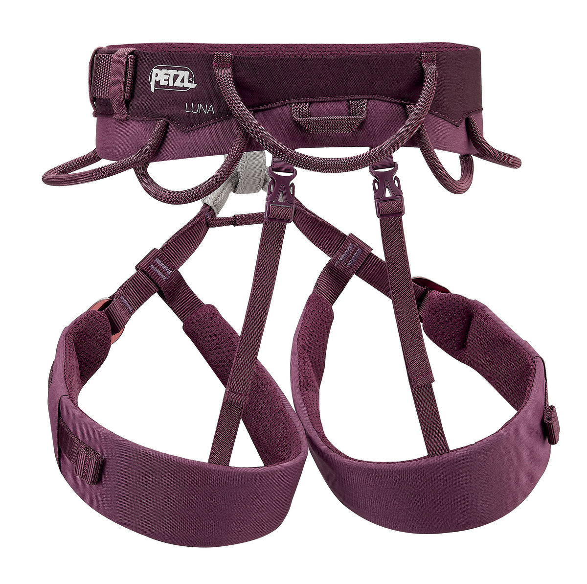 LUNA, Arnés para escalada y alpinismo para mujer con perneras ajustables  para escalada deportiva y escalada de varios largos - Petzl España