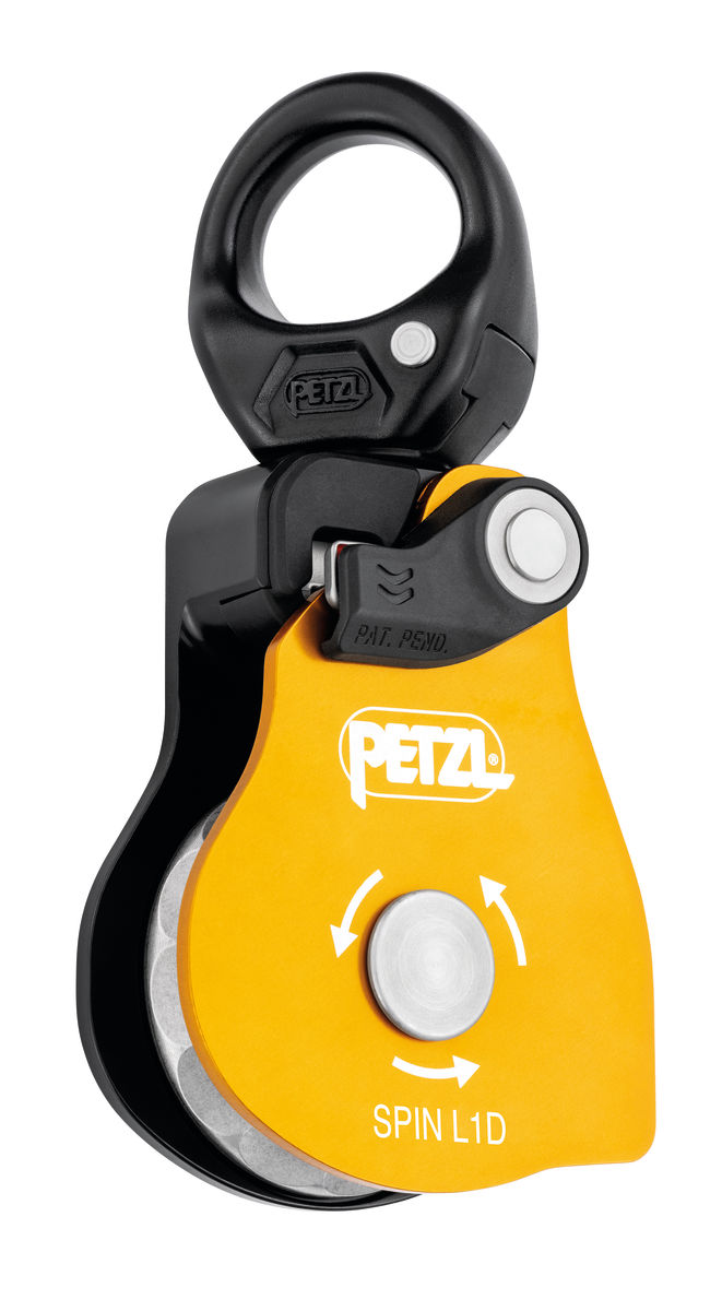 SPIN L1D, High efficiency single pulley with one-way rotation and