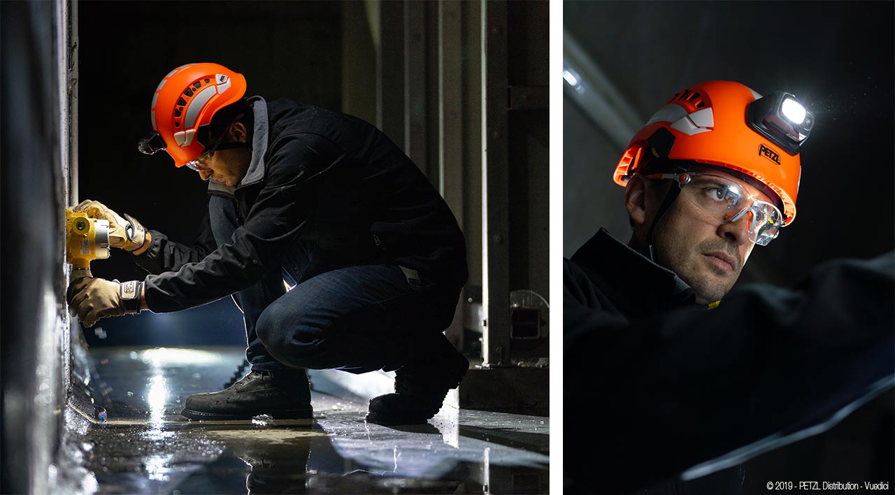 Linterna frontal para Trabajos verticales - Linterna para espeleología