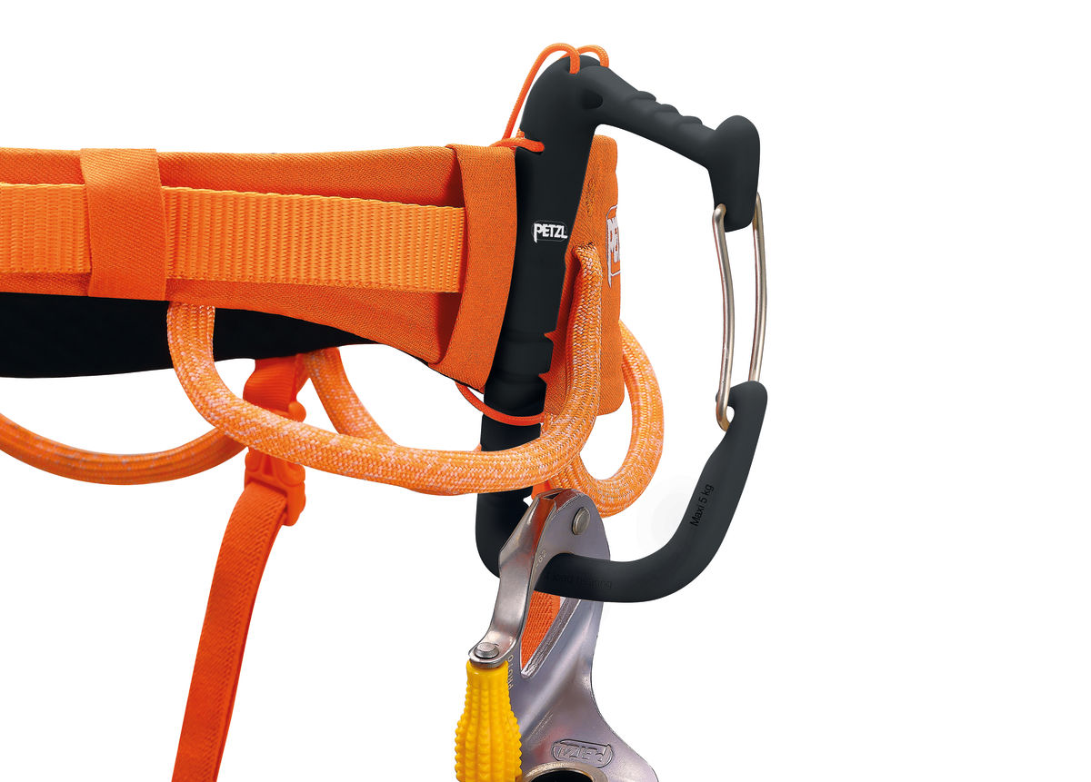 Baudrier escalade HIRUNDOS orange-noir Petzl 2023 - Montania Sport