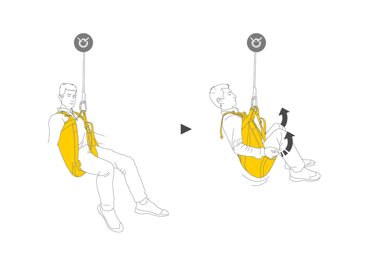 PITAGOR, Triángulo de evacuación confortable con tirantes - Petzl España