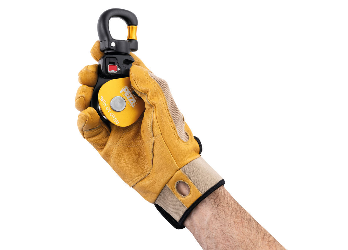 PETZL スピン SPIN S1 OPEN, Very high efficiency, compact single pulley