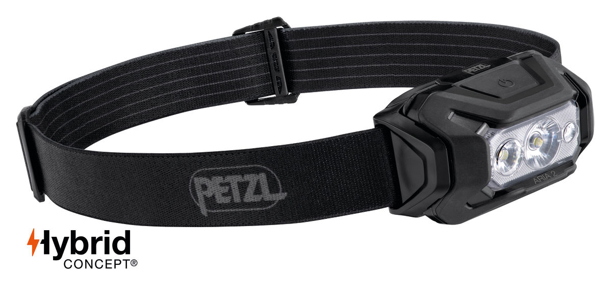 ARIA® 2 RGB, Waterproof, robust, and powerful headlamp with white, red,  green, and blue lighting, ideal for exploring nature at night. 450 lumens -  Petzl USA