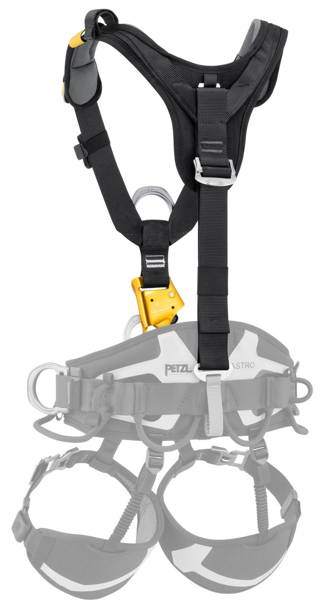 TOP CROLL® L, Chest harness for seat harness, with integrated 