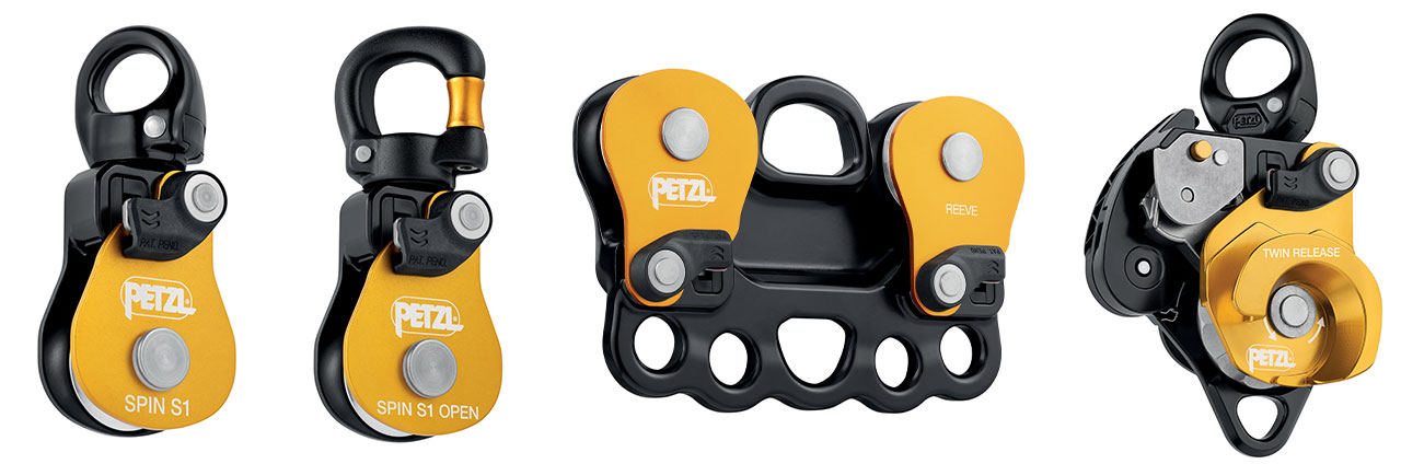 Poulie Petzl Spin S1 Open – Haute Efficacité, Ouverture Pivotante, Charge 5kN, 160g