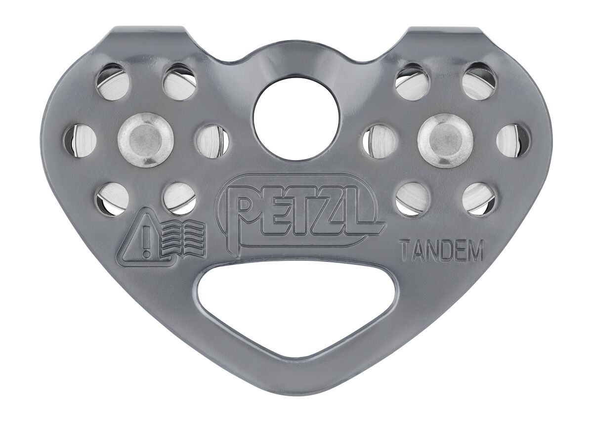 TANDEM® SPEED, Efficient double pulley for Tyrolean traverses on 