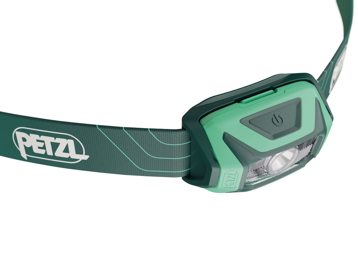 Lampe frontale Petzl Tikkina bleue avec système Hybrid