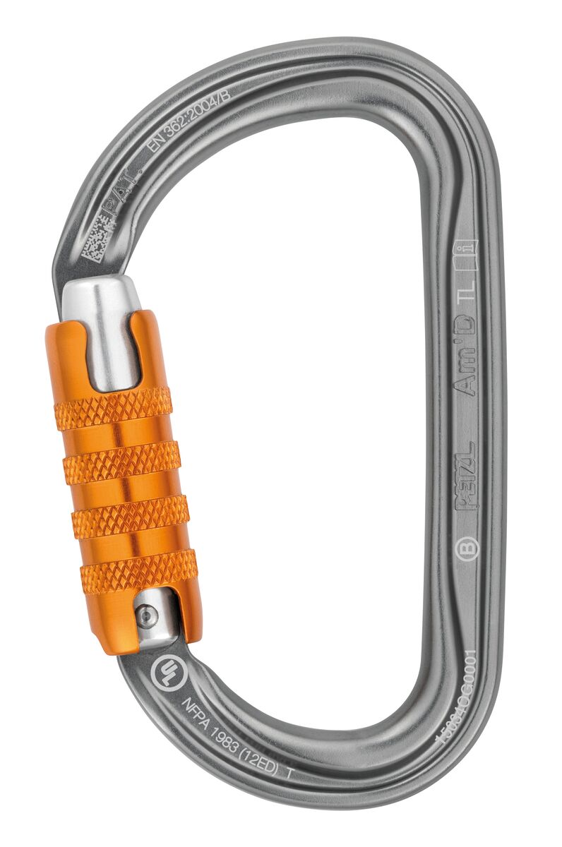 PETZL - 【bes】PETZL AMD(TL)シルバー3個ゴールド2個 Am'D, Lightweight asymmetrical carabiner - Petzl Other