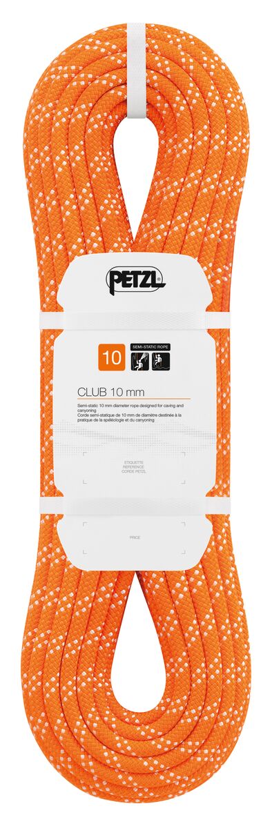 CLUB 10 mm, Semi-static 10 mm diameter rope designed for caving and  canyoning - Petzl USA