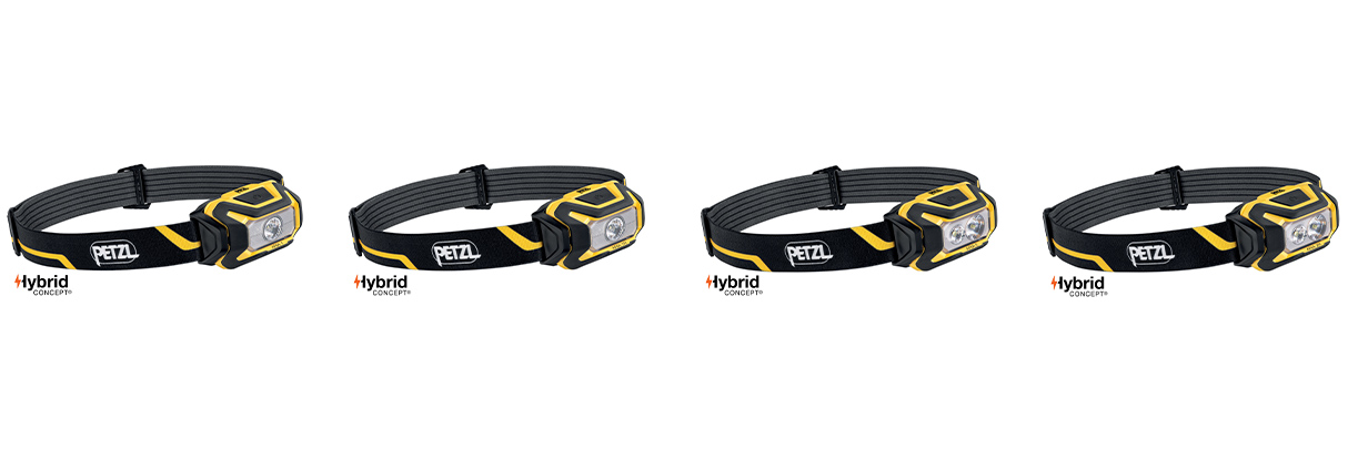 ARIA® 2, Linterna frontal compacta, adecuada para la visión de cerca y los  desplazamientos. 450 lúmenes - Petzl España