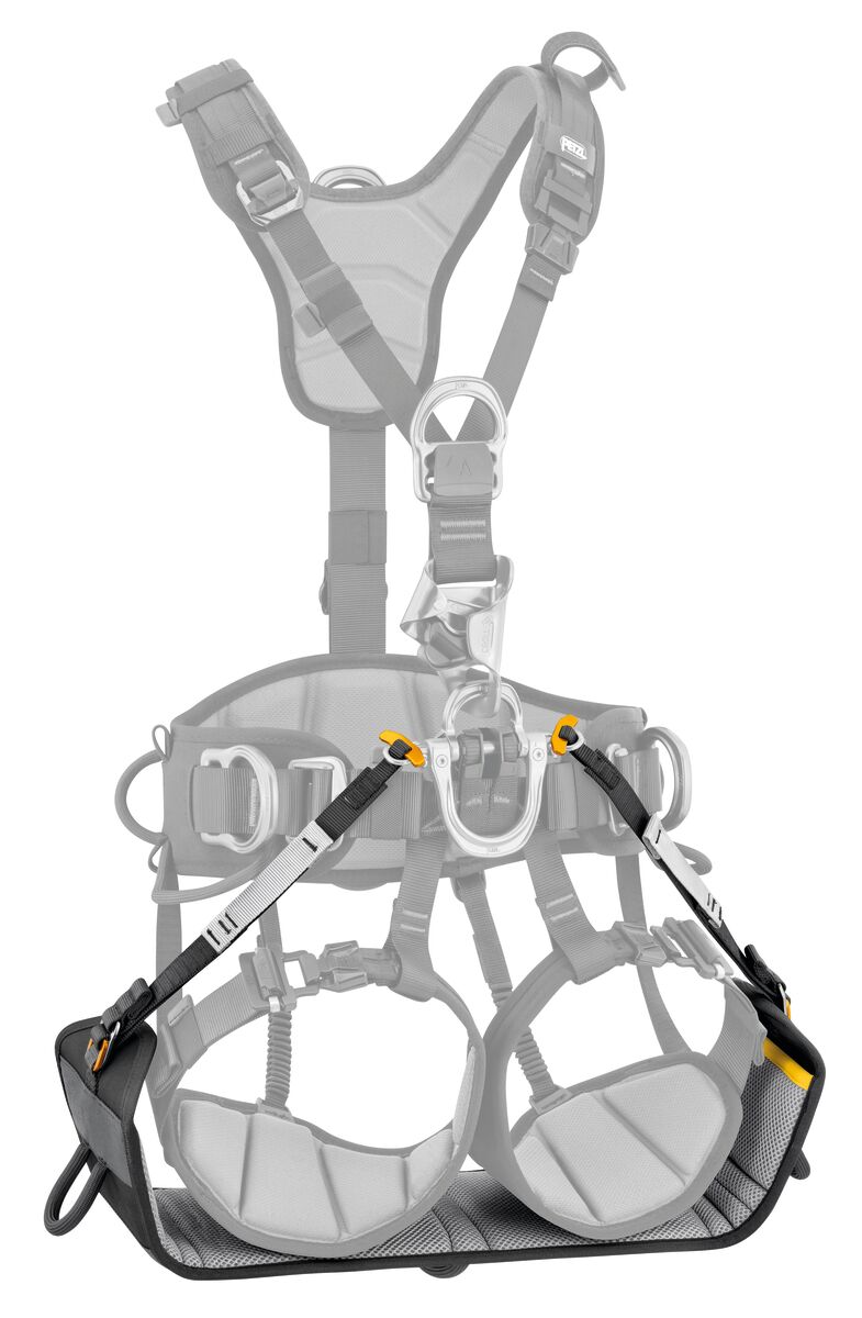 PODIUM, Comfortable work seat designed for prolonged suspension 