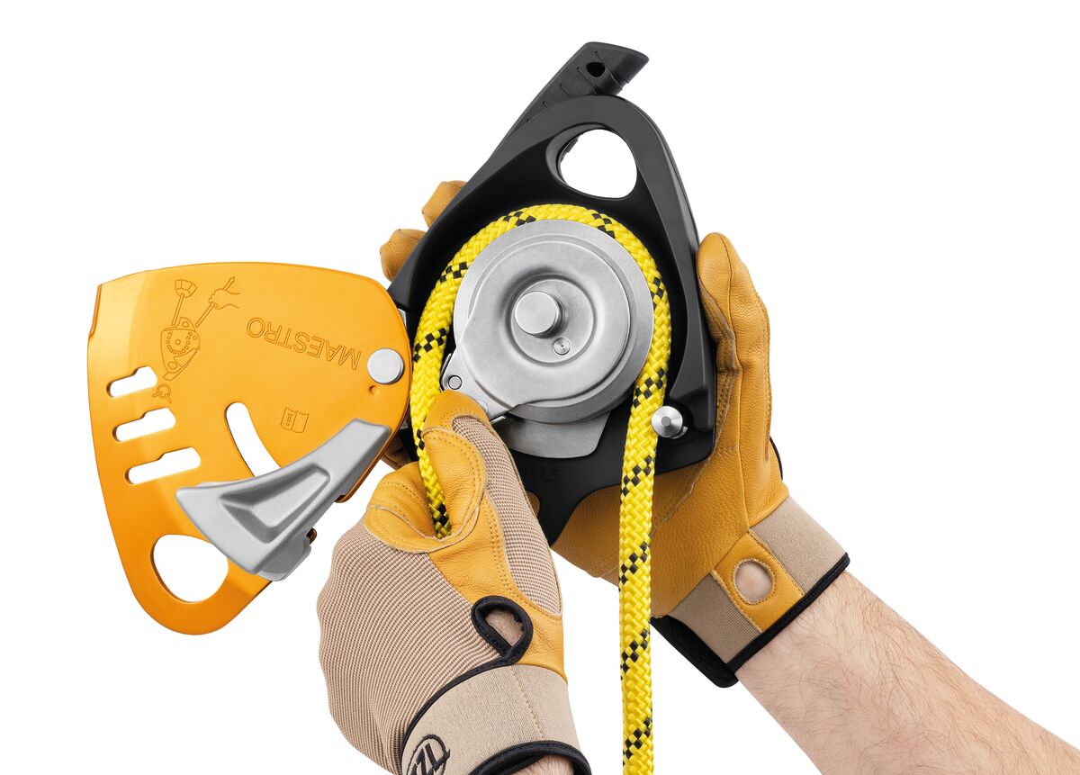 MAESTRO® S, Descender with integrated progress-capture pulley for 