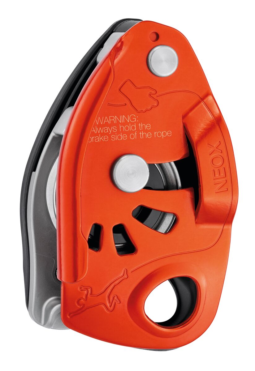 NEOX®, Belay device with cam-assisted blocking, optimized for lead 