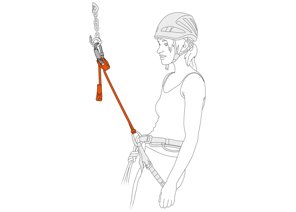 PETZL - PETZL CONNECT ADJUST ペツル　コネクトアジャスト CONNECT ADJUST, Adjustable single lanyard for climbing and