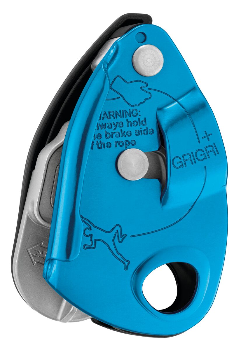 GRIGRI® +, Belay device with cam-assisted blocking and anti-panic