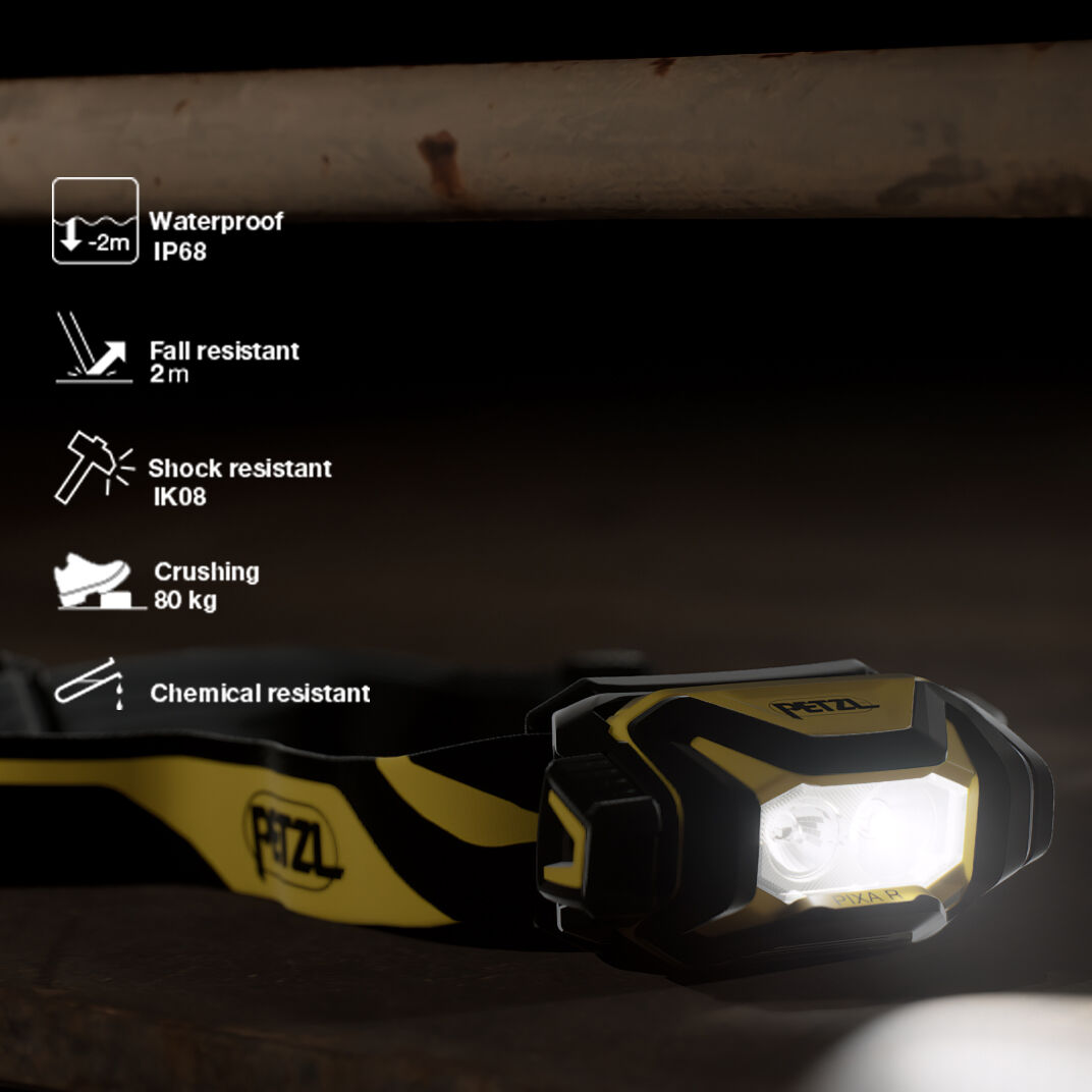 PIXA®, Compact, durable, and waterproof headlamp designed for