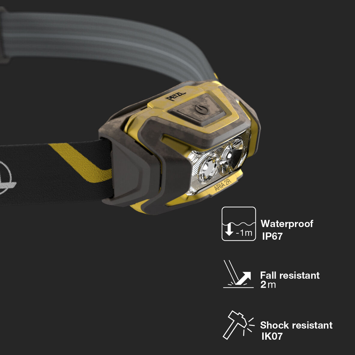 ARIA® 2 RGB, Ultra-compact, durable, and waterproof headlamp