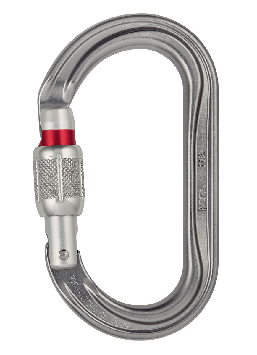 Mousqueton ovale OK sans système de verrouillage - Petzl