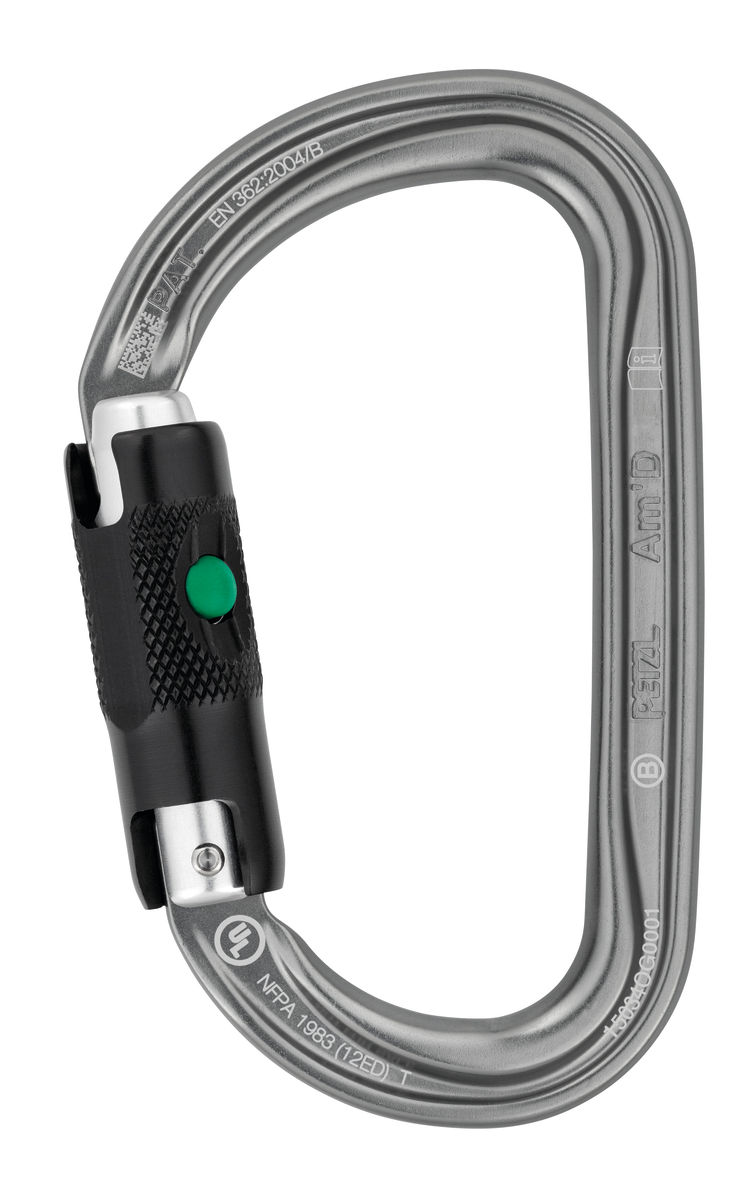 PETZL-AM'D SCREW-LOCK Unicolore - Mosquetón escalada