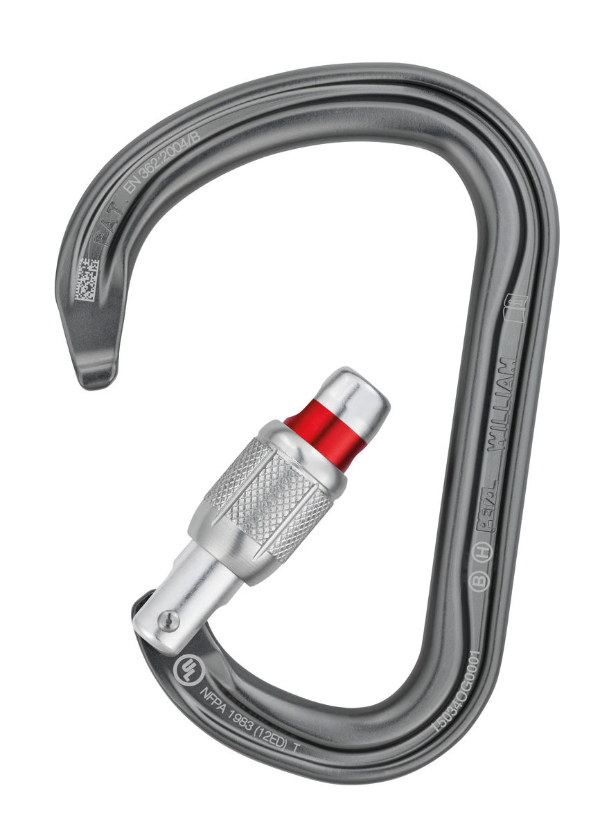 ATTACHE, Lightweight, compact, pear-shaped screw-lock carabiner - Petzl USA