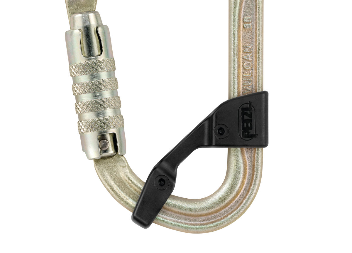 VULCAN, High-strength asymmetrical carabiner with large capacity 